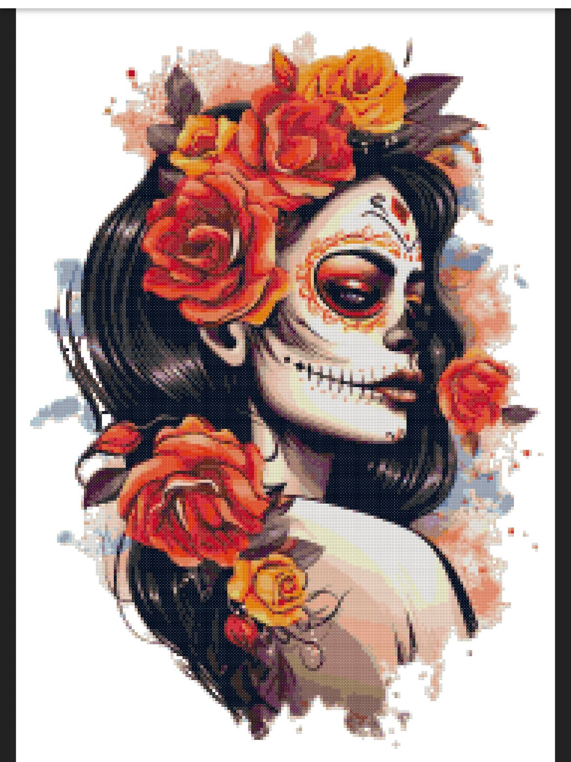 Day of the Dead Pin Up Cross Stitch Pattern