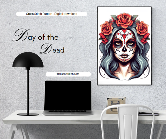 Day of the Dead Cross Stitch Pattern