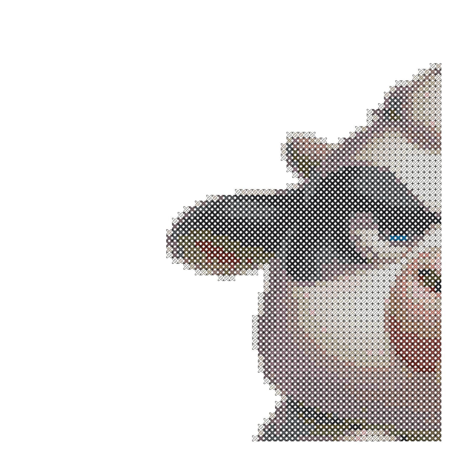 Angry Cow Cross Stitch Pattern