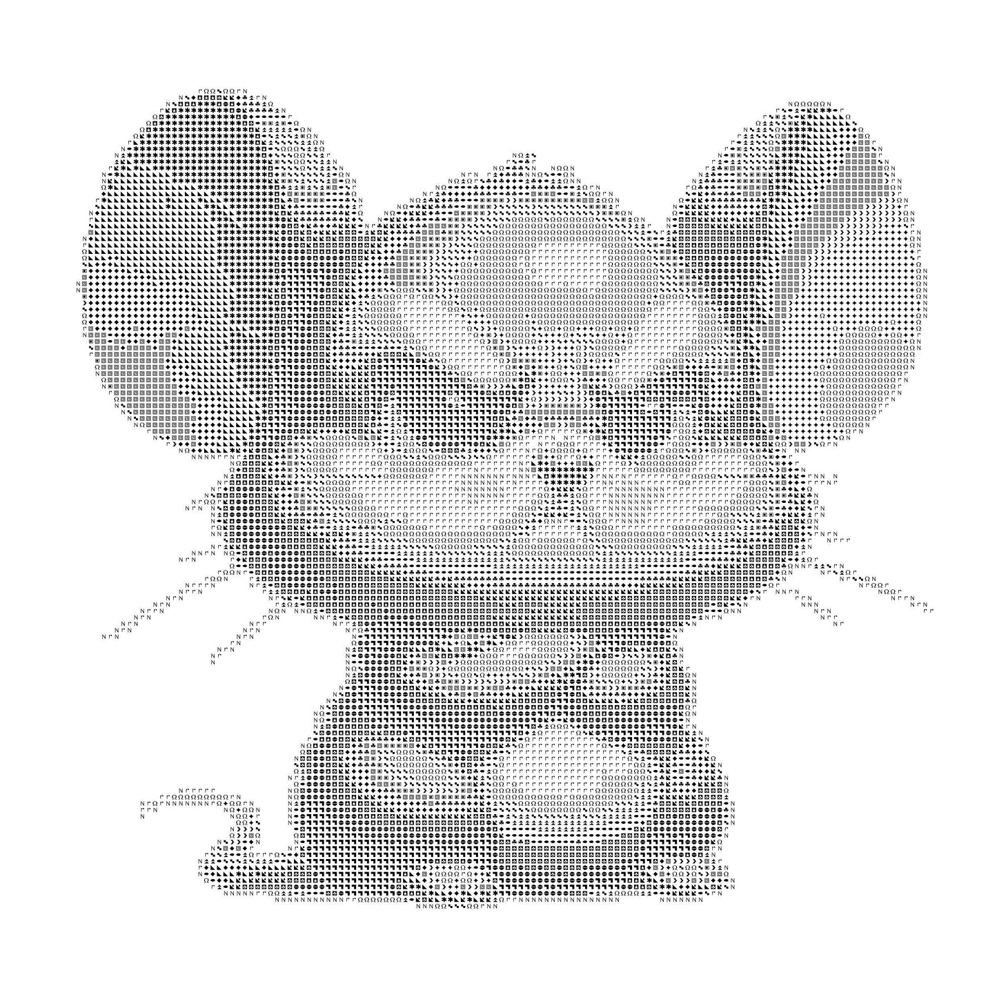 Angry Mouse Cross Stitch Pattern