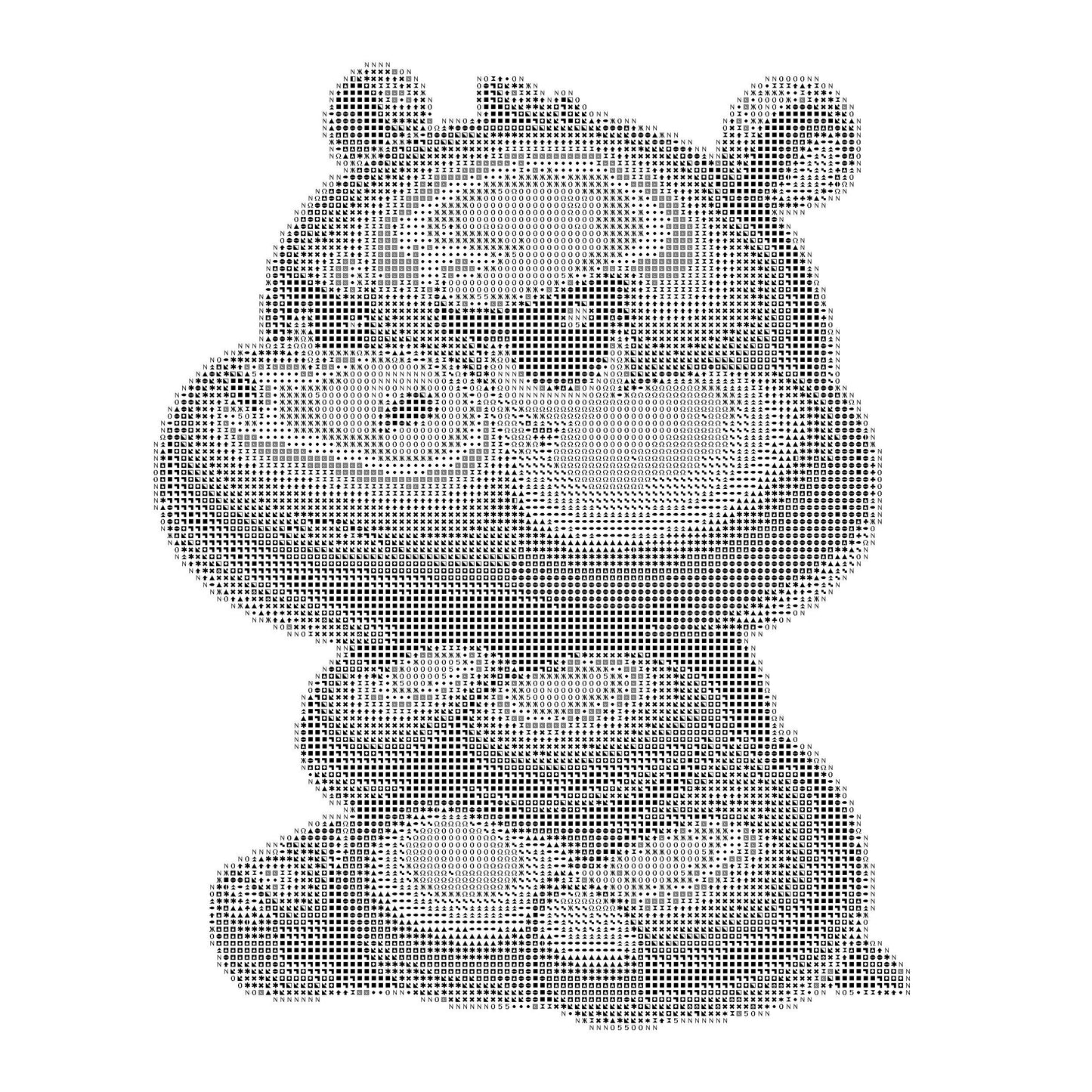 Angry Hippo Cross Stitch Pattern