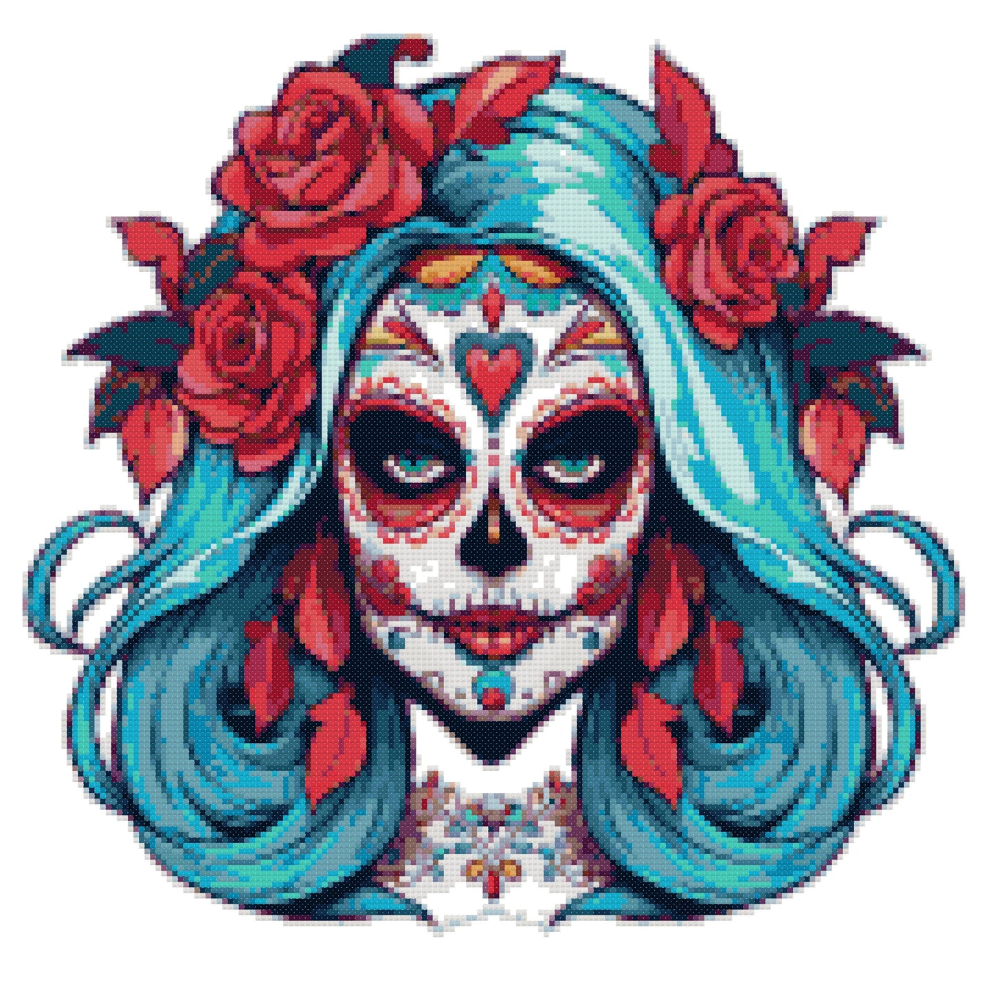 Day of the Dead Cross Stitch Pattern