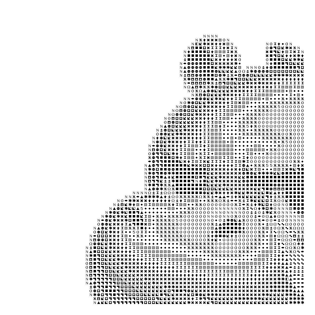 Angry Hippo Cross Stitch Pattern