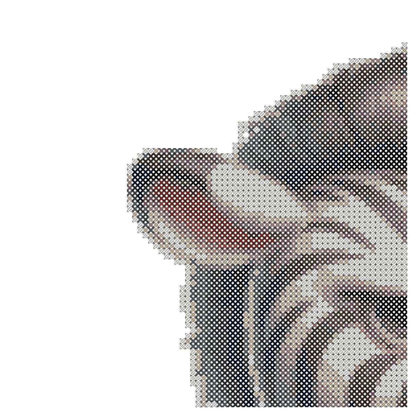 Angry Zebra Cross Stitch Pattern