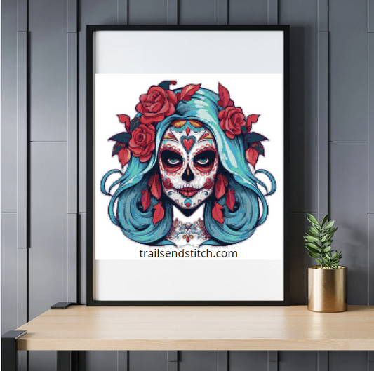 Day of the Dead Cross Stitch Pattern