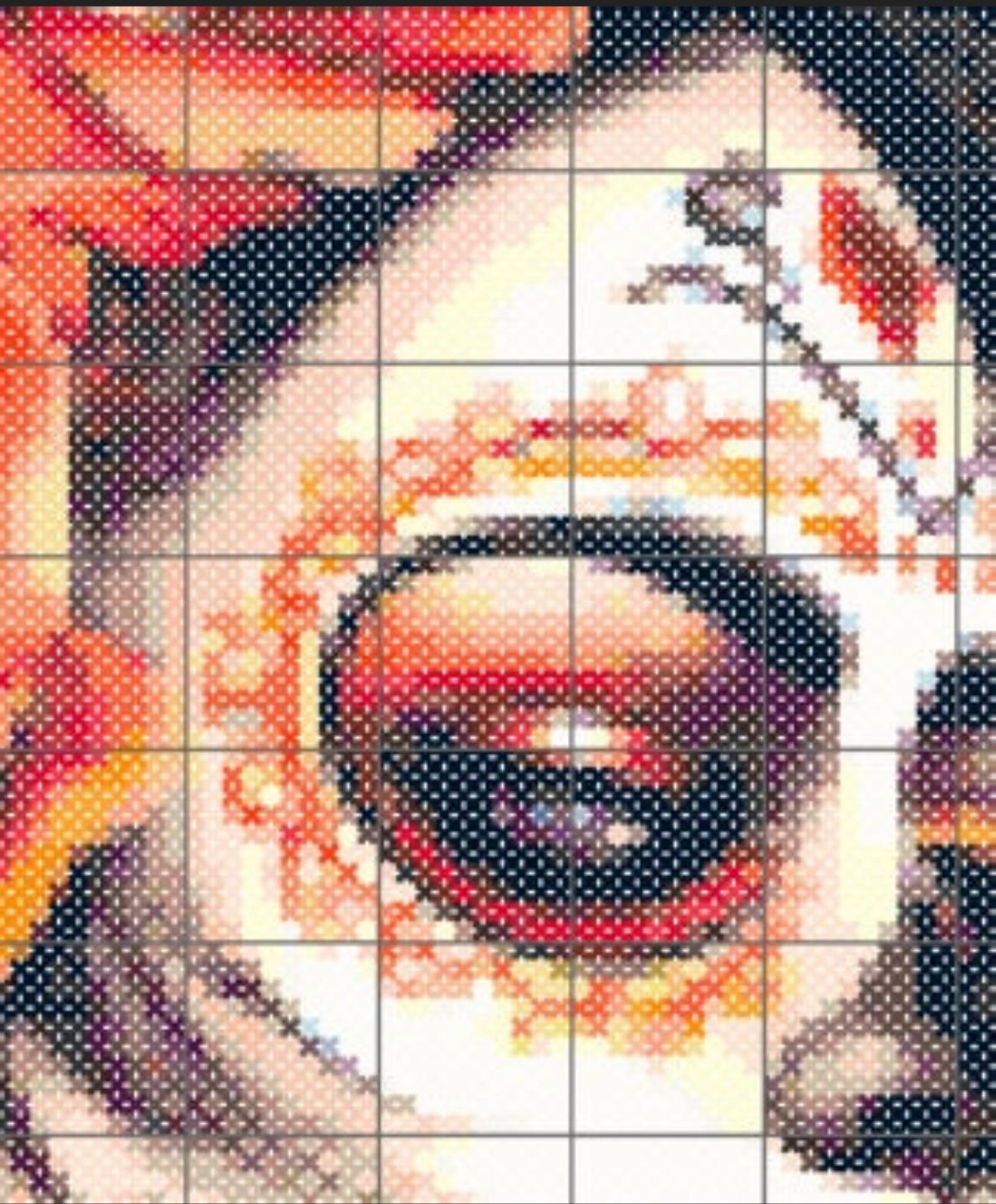 Day of the Dead Pin Up Cross Stitch Pattern